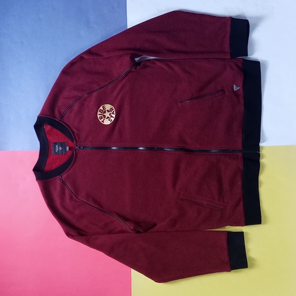 Essential GUESS Tribe Star Zip-Up Sweater